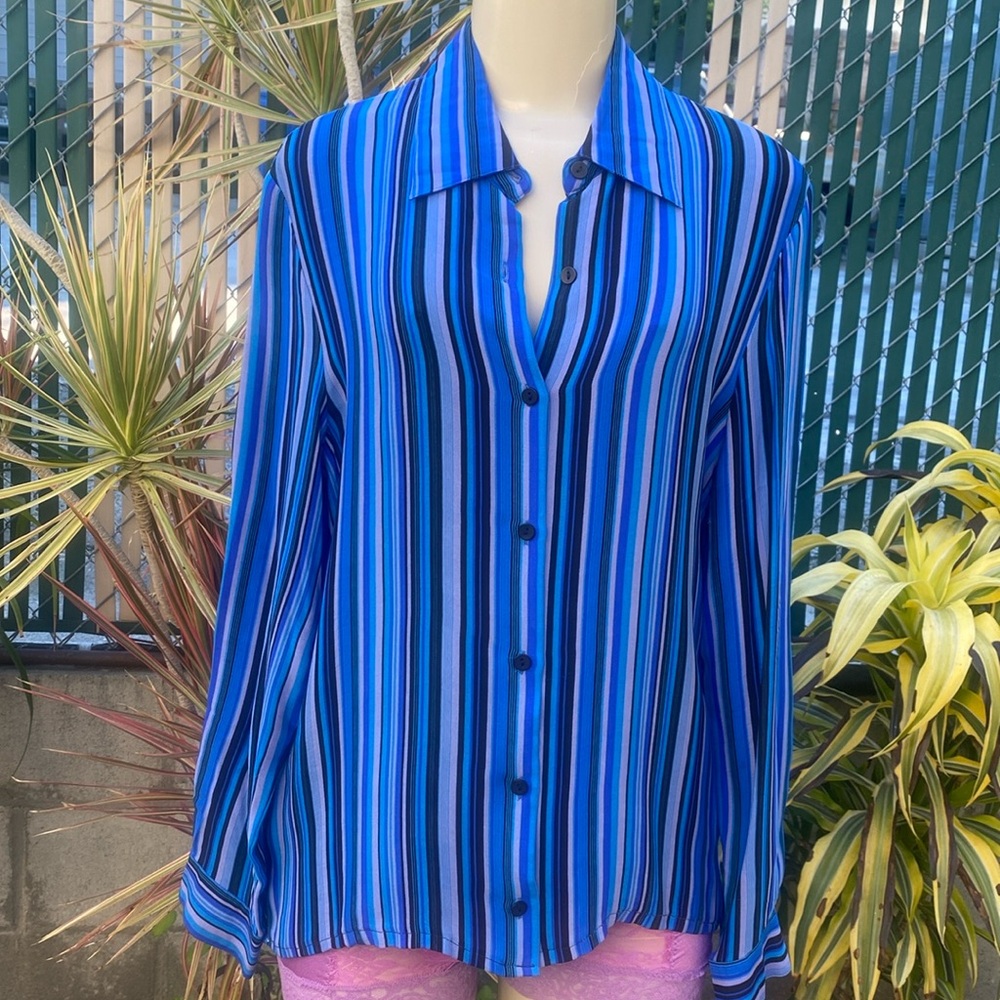 Notations Silk Blouse Size L